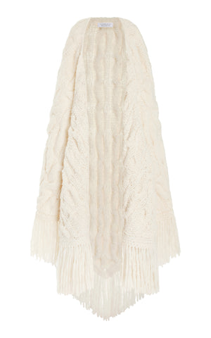 Libby Wrap in Ivory Welfat Cashmere