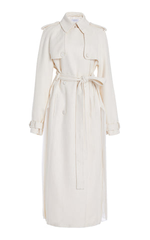 Eithne Silk-Wool Trench Coat