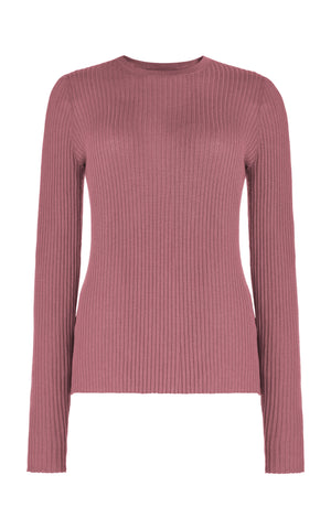 Browning Ribbed Knit Cashmere-Silk Top