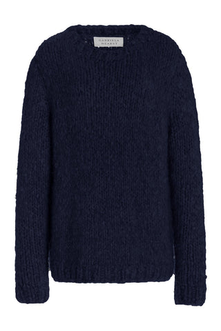 Lawrence Sweater in Dark Navy Welfat Cashmere