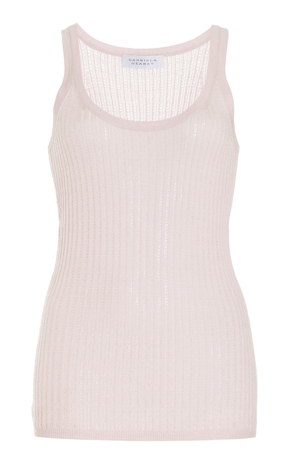 Nevin Pointelle Tank in Silk Cashmere