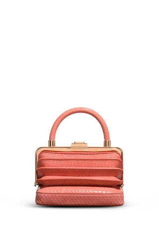 Diana Bag in Pink Snakeskin