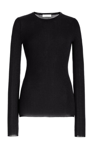 Browning Knit in Black Silk Cashmere