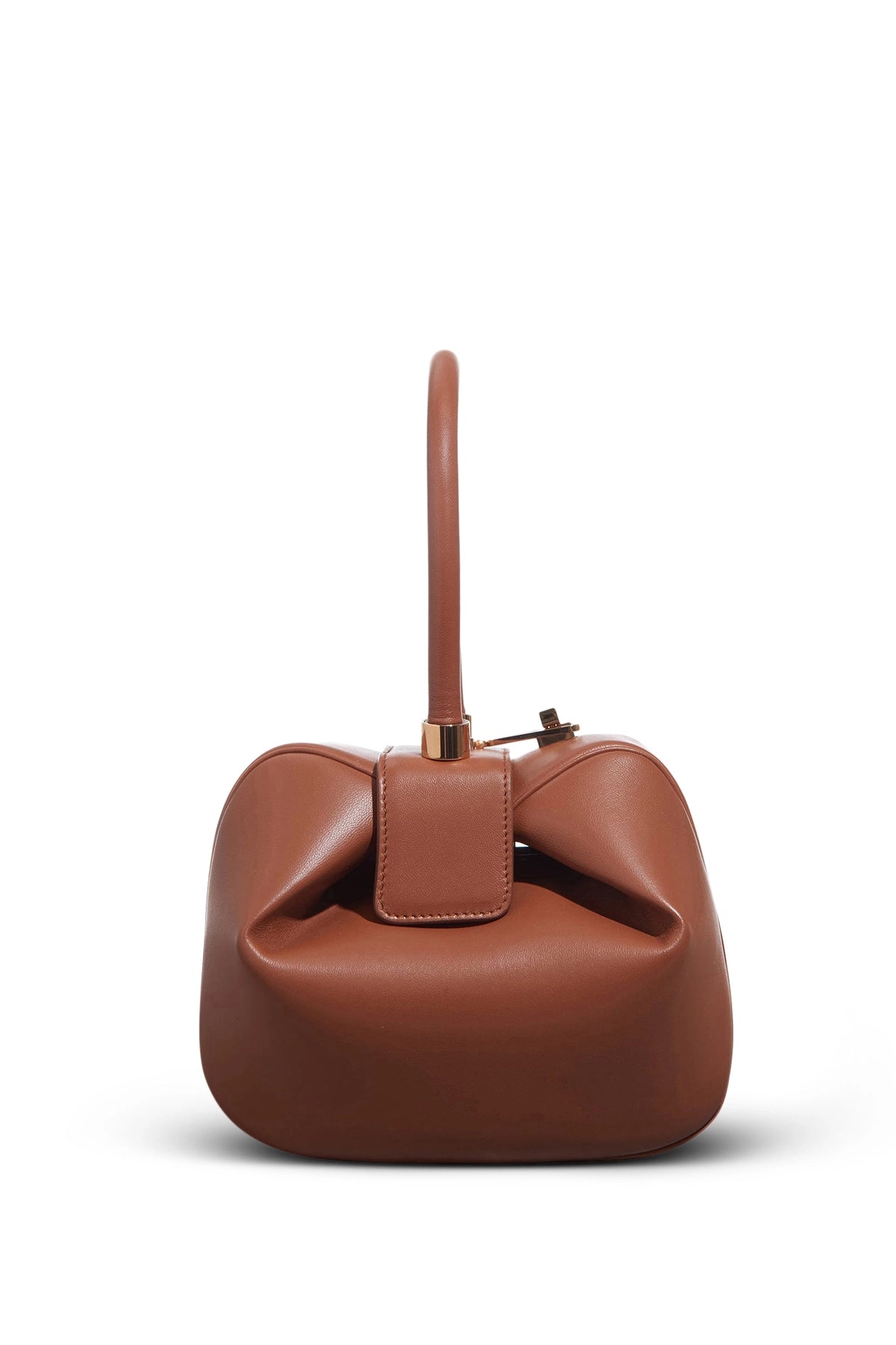 Cognac Backpack With Rose Gold Hardware