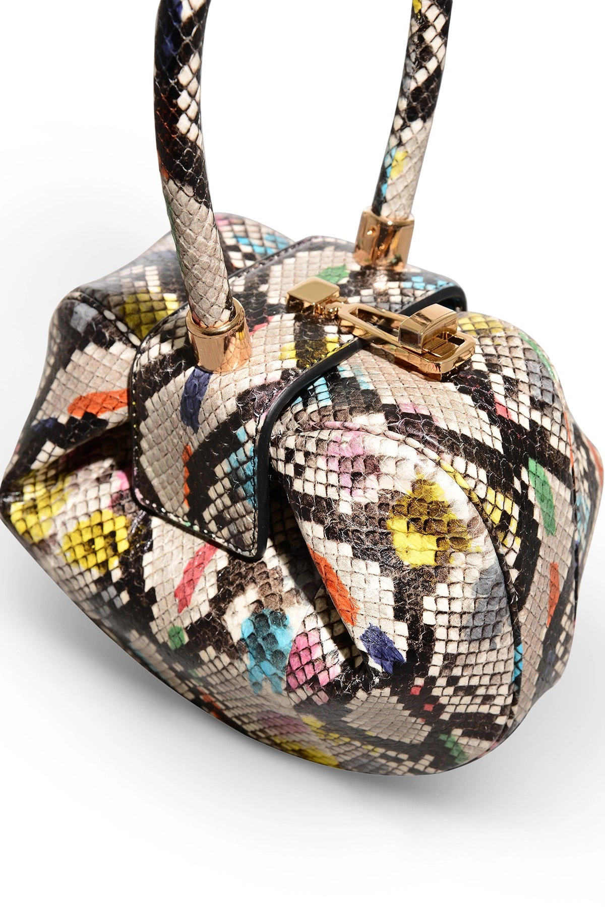 Demi Bag in Painted Snakeskin