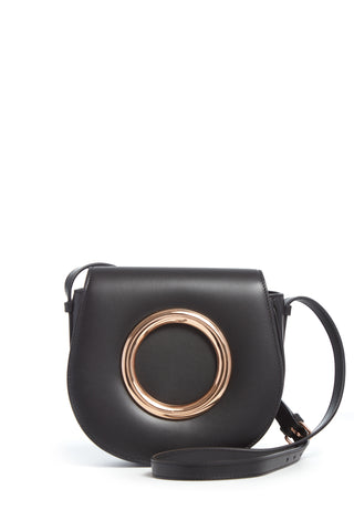 Ring Bag in Black Leather