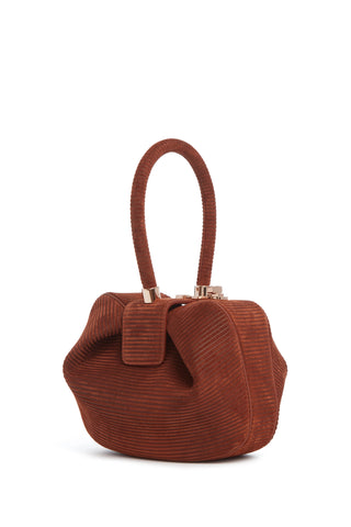 Nina Bag in Chocolate Corded Suede