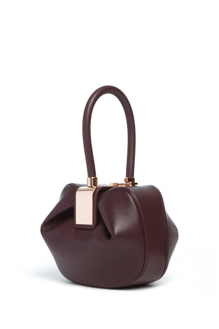 Nina Midas Bag in Bordeaux Nappa Leather