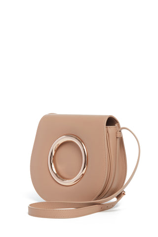Ring Bag in Nude Leather