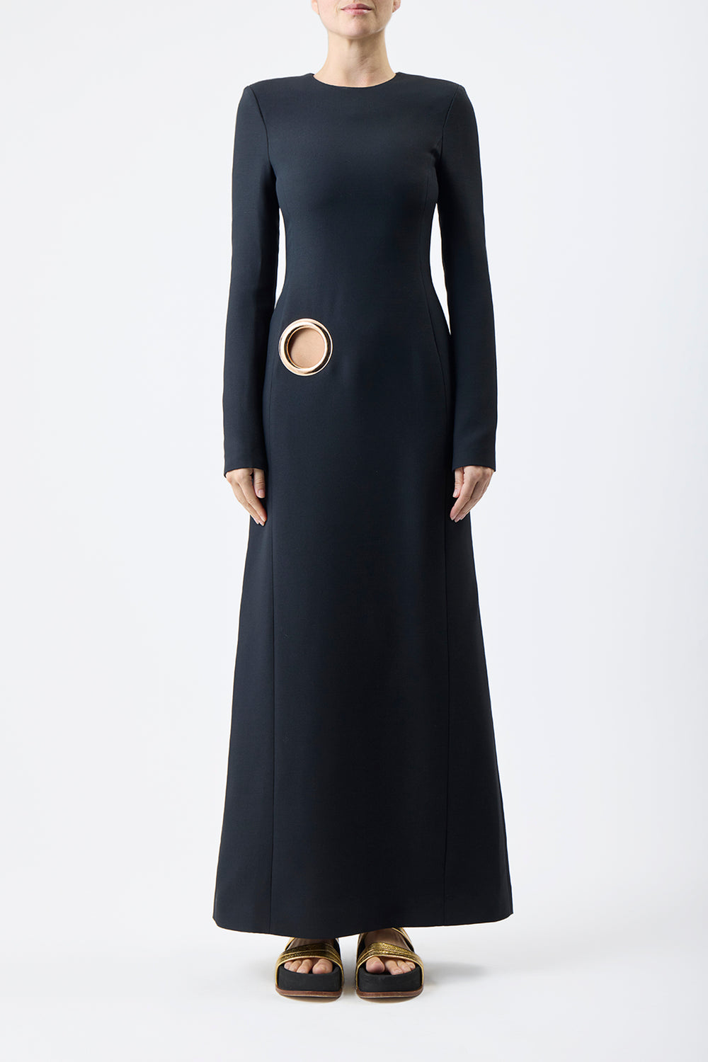 Cadell Dress in Silk Wool Cady Gabriela Hearst
