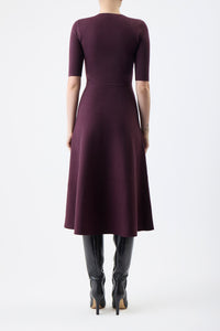 Seymore Dress in Cashmere Wool with Silk