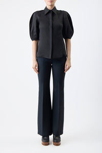 Sansi Top in Aloe Linen