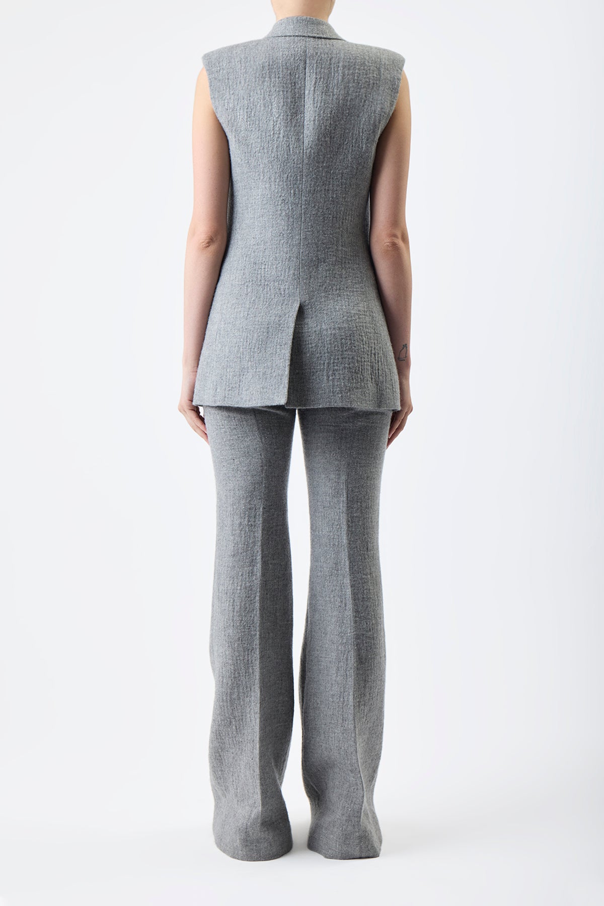 Mayte Vest in Eco-Cashmere Linen