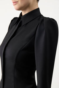 Talbot Shirt in Black Sportswear Wool