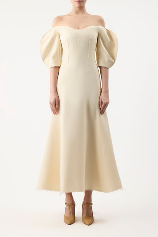 Buisier Dress in Wool Silk