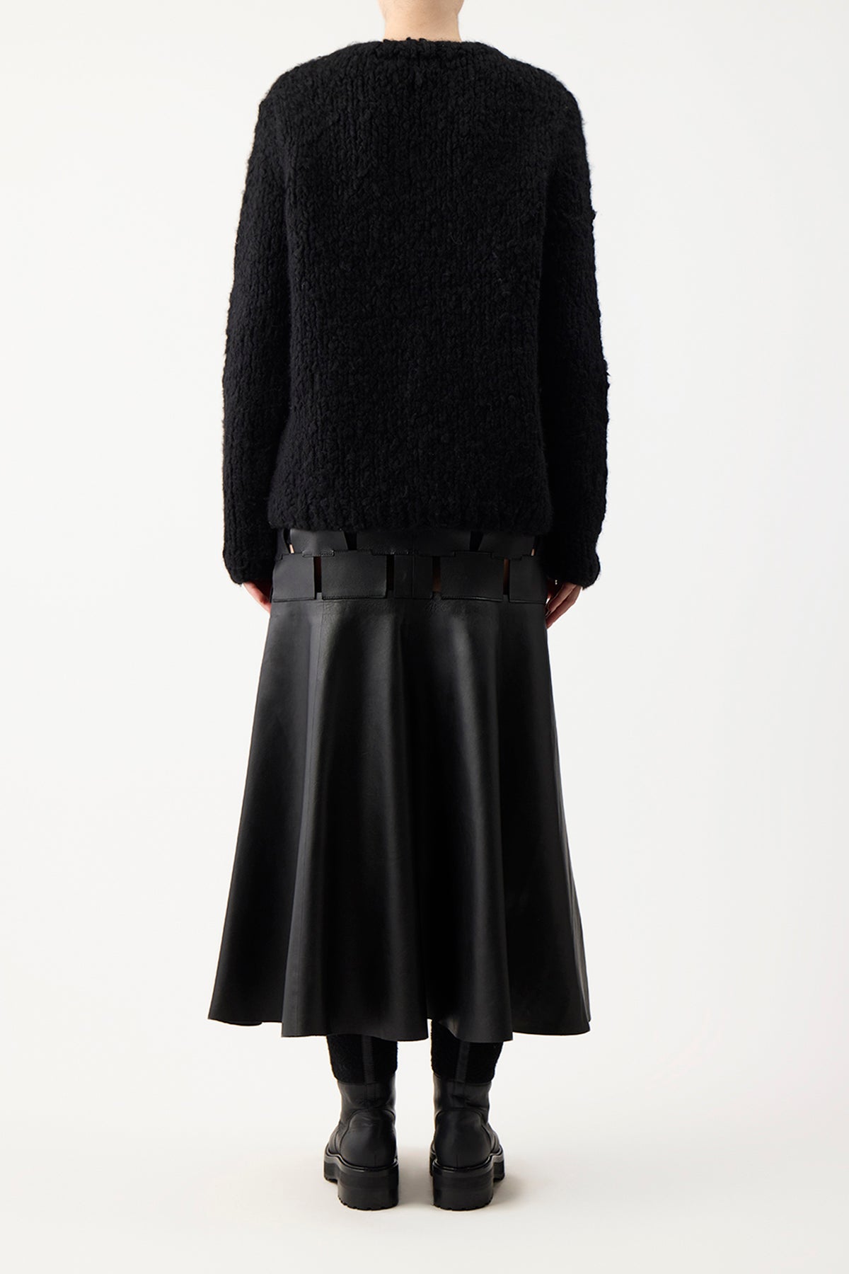 Lawrence Sweater in Black Welfat Cashmere
