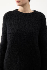 Lawrence Sweater in Black Welfat Cashmere