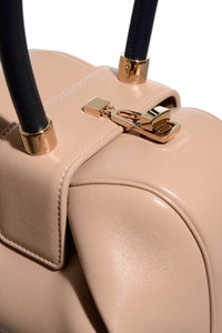 Demi Bag in Nude & Navy Nappa Leather