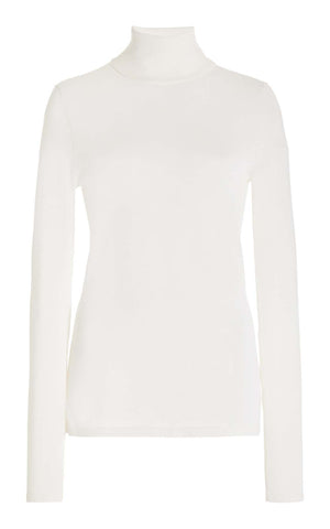 May Turtleneck in Ivory Cashmere Wool