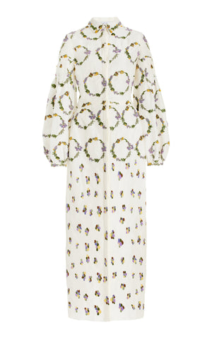 Embroidered Mauri Dress