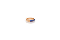Vitreous Enamel and 18kt Gold Ring