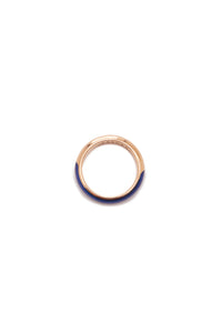 Vitreous Enamel and 18kt Gold Ring
