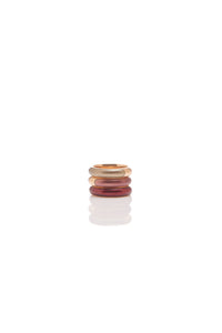 Vitreous Enamel and 18kt Gold Ring