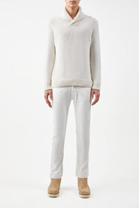 Sal Sweater in Ivory Cashmere