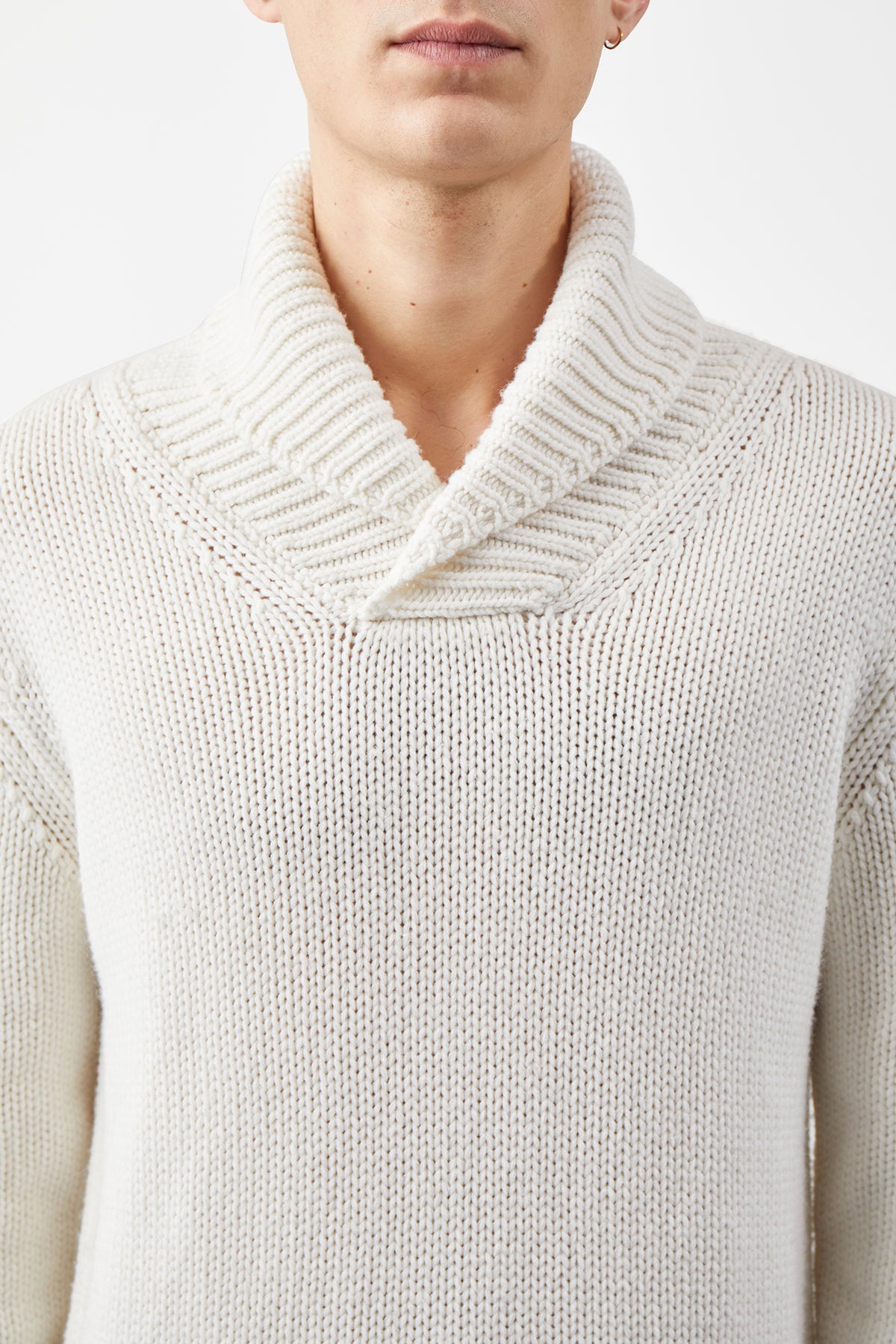 Sal Sweater in Ivory Cashmere