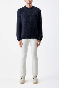 Lawrence Knit Sweater in Navy Welfat Cashmere