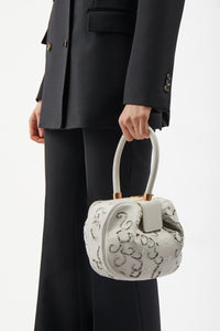 Nina Bag in Ivory Leather & Discovery Lace