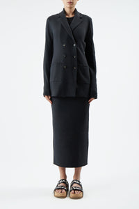 Loretta Jacket in Charcoal Merino Wool