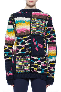 Lawrence Patchwork Sweater in Welfat Cashmere