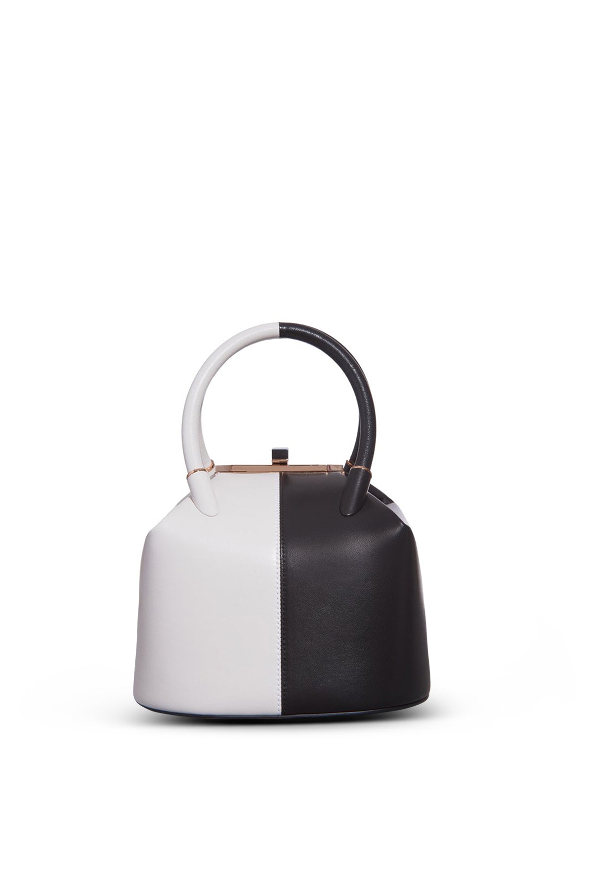 Mini Duality Baez Bag in Black & White Leather