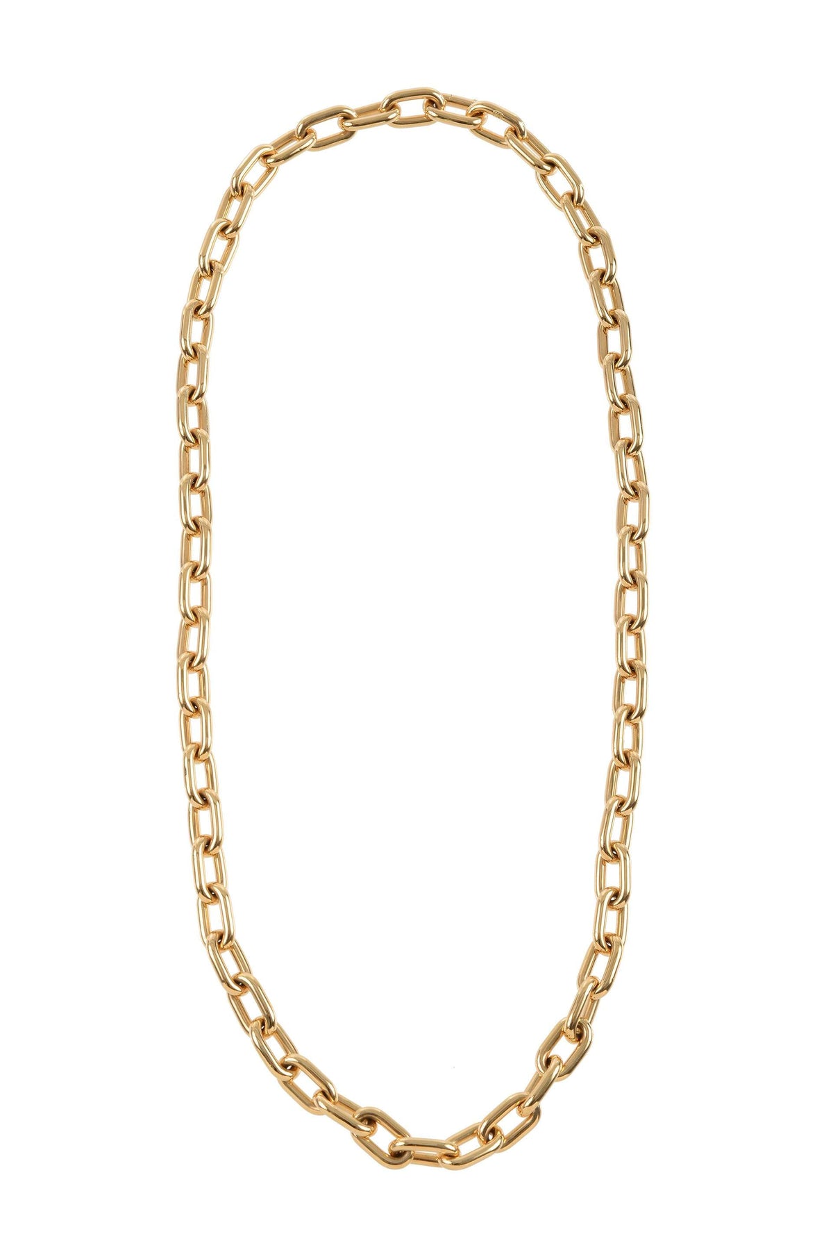 Long Chain Necklace in 18K Gold