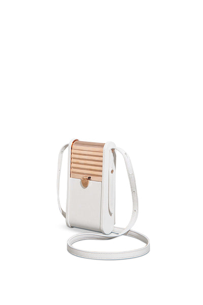 Mabel Phone Case in Ivory Leather