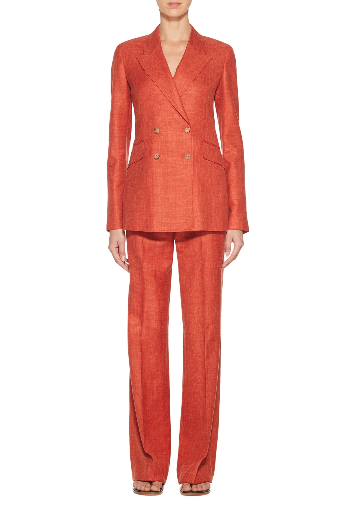 Angela Blazer in Silk Wool with Linen